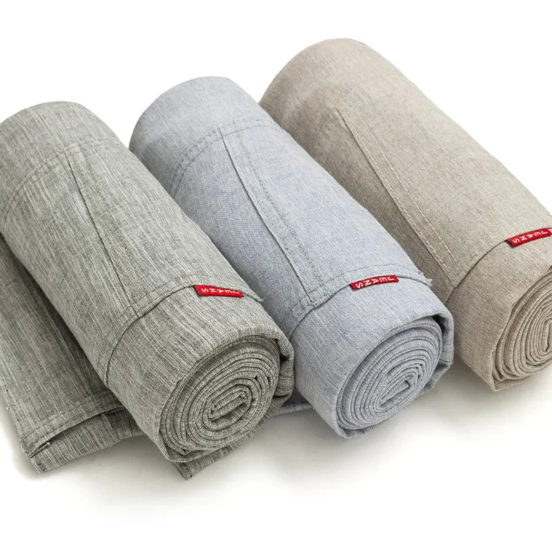 Calças de linho de corte justo