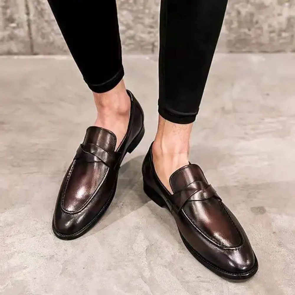 Mocassins de couro chiques