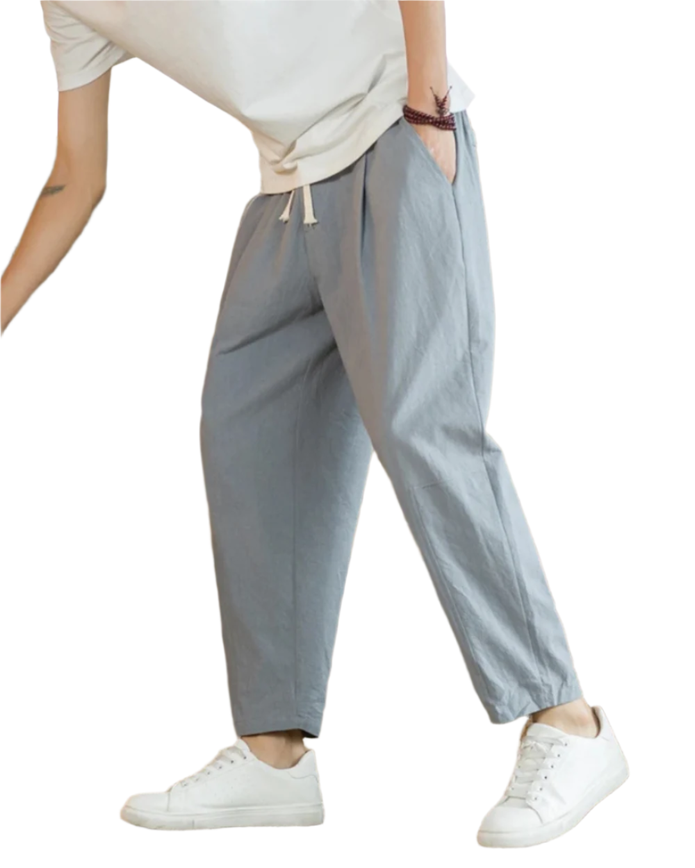 Pantalona de algodão Roma