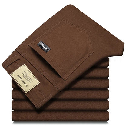 Calças de ganga de algodão elegantes