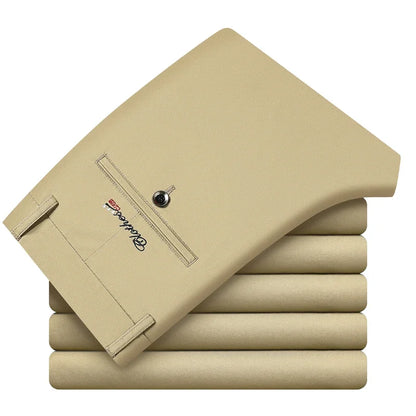 Calções casuais de algodão para homem