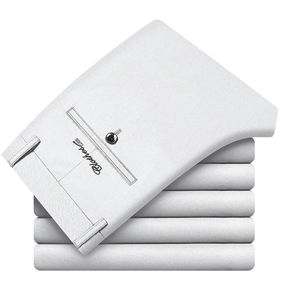 Calções casuais de algodão para homem