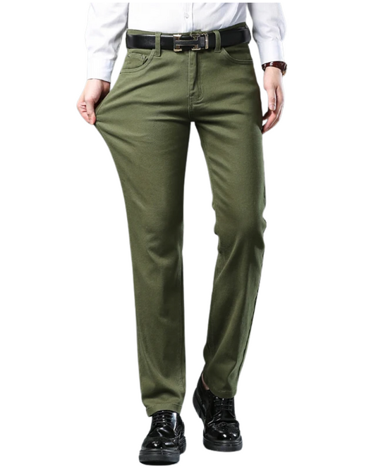 Calças de ganga de algodão elegantes